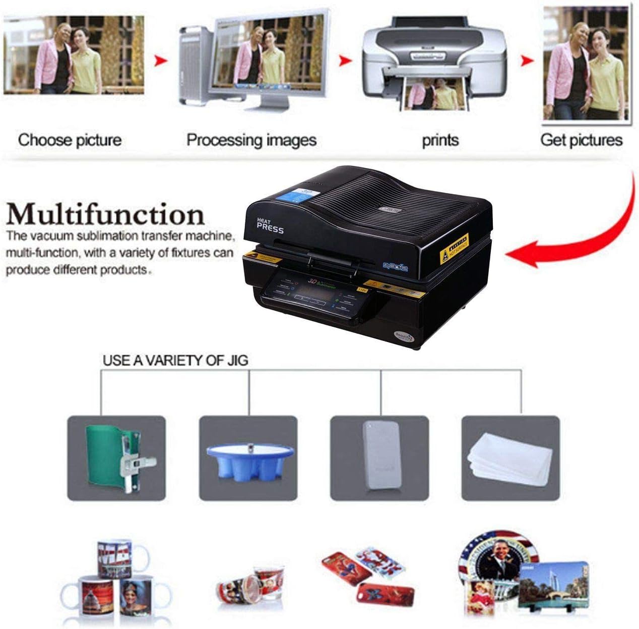 3d sublimation machine amazon