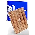 Dalstrong Teak Wood Cutting Board - 22" x 15" Large Size-Tight Wood Grain-Laser-Engraved Measurements & Juice Groove - Kitchen Chopping Board-Serving-Large Cutting Boards