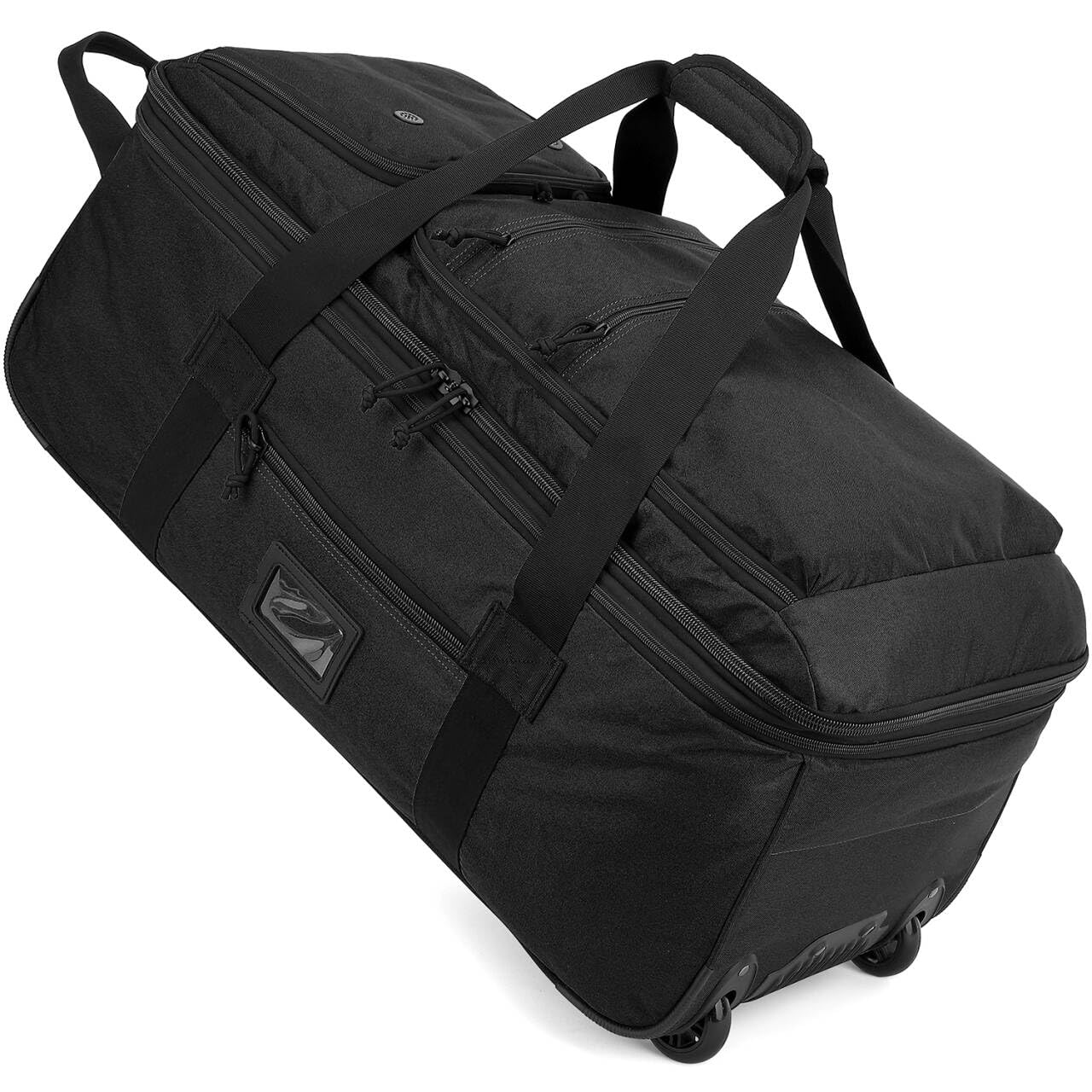 TAIHOYIN Faltbare Reisetasche mit Rollen Groß 85-100L Erweiterbare Handgepäck Tasche Duffel Bag Rolltasche Reise mit Rädern und Mehreren Taschen Packbar für Camping Urlaub 30''/76cm, Schwarz 9
