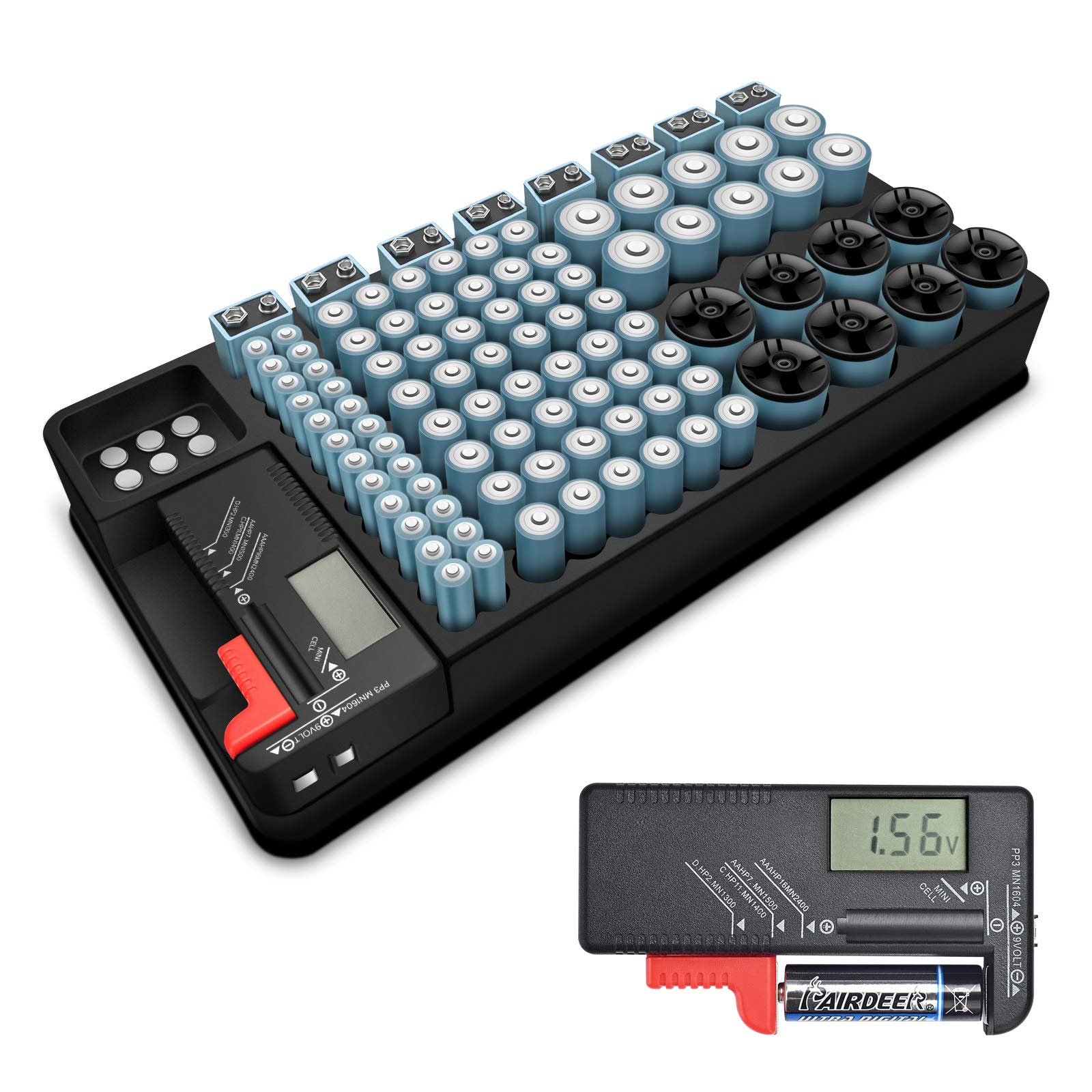 Buy Kwasyo Battery Storage Organizer Case, Batteries Storage Box Holder