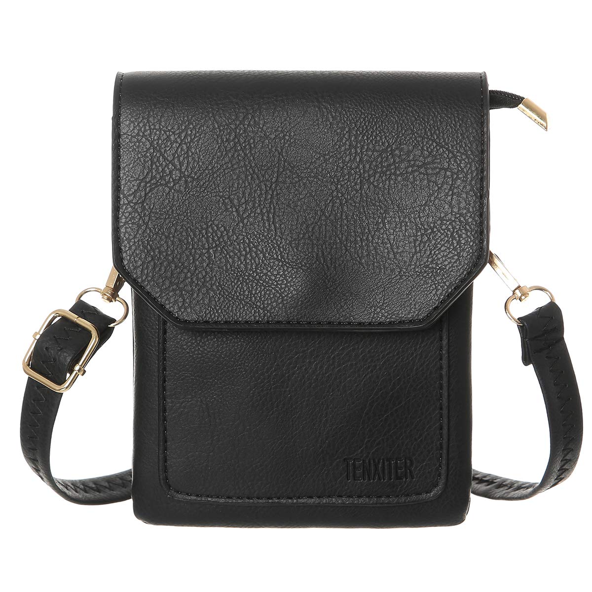 TENXITER Womens Leather Small Crossbody Bags Cell Phone Wallet Purse Bag for Women