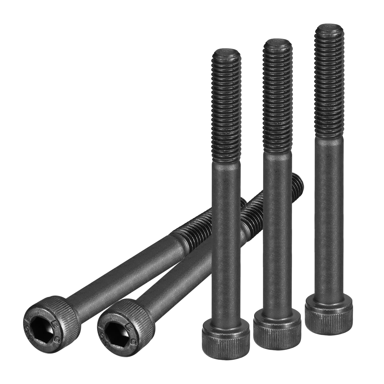 DTGN M8x80mm Socket Head Cap Screws Bolts, 10Pcs 12.9 Grade Alloy Steel, Metric Machine Hex Socket Screw, Hex Drive, Black Oxide Finish, UNC Coarse Thread Partially Threaded โ image 1