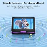 ieGeek 12.5" Portable DVD Player with 10.5" Swivel Screen Purple view 4