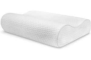 Sensorpedic, White Luxury Extraordinaire Contour Oversized Memory Foam Pillow with Ventilated ICOOL Technology, 1 Count (Pack of 1)