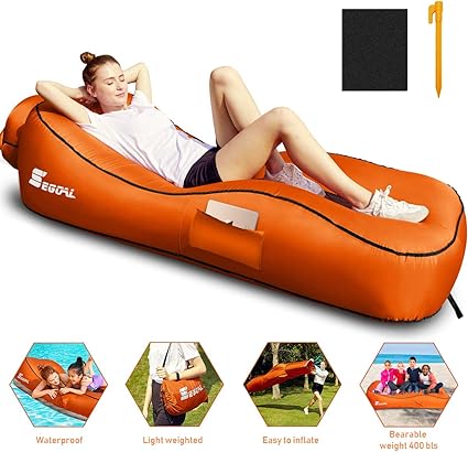 Amazon Com 2020 Ergonomic S Shaped Inflatable Lounger Air Sofa