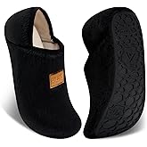 ANLUKE House Slippers for Women Men with Rubber Sole Soft Lightweight Indoor/Outdoor