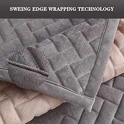 TEWENE Sectional Sofa Couch Covers Anti-Slip Sofa
