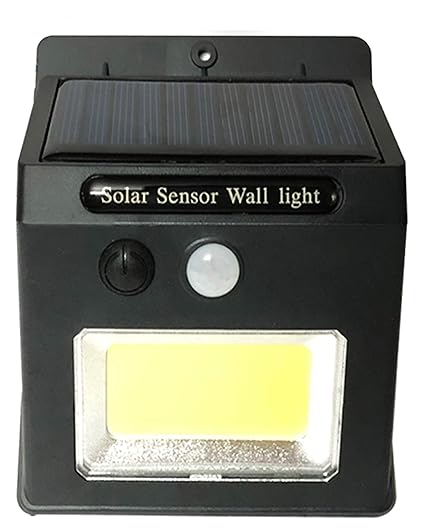 US1984 Imported Solar Powered Led Wall Light 24 COB LED Motion Sensor Street Lights with Upgraded Solar Panel, Best Lighting for Wall, Patio, Garden, Landscape, Deck, Shed, Lawn