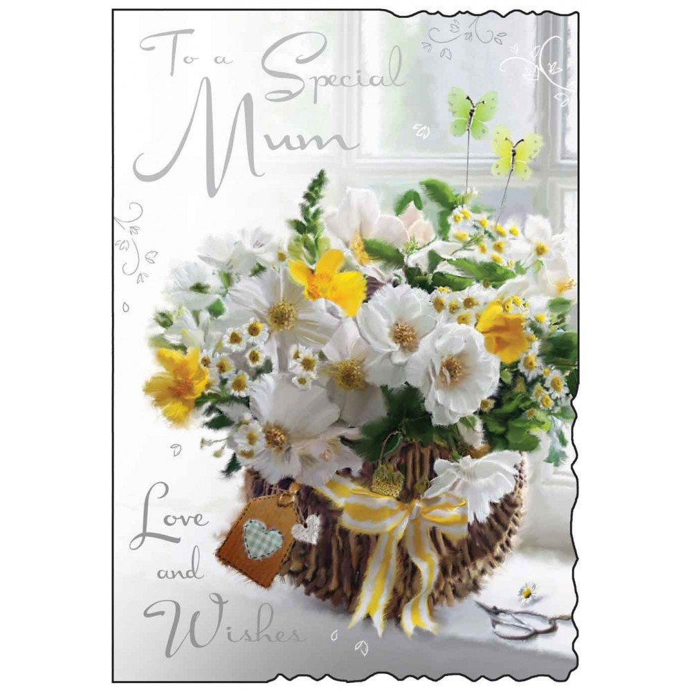 To A Special Mum - Love and Wishes - Birthday card.