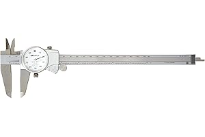 Mitutoyo 505-743 Dial Caliper, 0.1" per Rev, 0-8" Range, 0.001" Accuracy