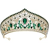 HEWEICSY Tiaras and Crowns for Women,Crystal Wedding Tiara for Women Royal Queen Crown Headband Metal Princess Tiara for Bride Birthday Prom