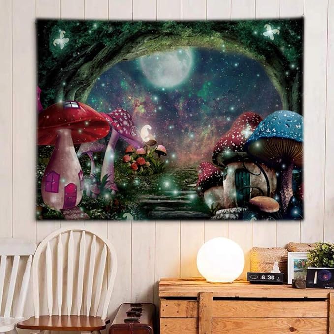 Tapiz Colgante de Pared, Manta de Calavera, Tela de Pared psicodélica