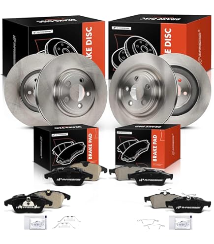 Hart Brakes Rear Brakes And Rotors Kit |Rear Brake Pads| Brake Rotors And Pads| Ceramic Brake Pads And Rotors |fits 2014-2020 Jaguar F-Type, 2016-2019 Jaguar XJ