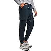 CRZ YOGA Men's Cargo Joggers Pants - 29" Cotton Lightweight Casual Lounge Athletic Workout Sweatpants with Pockets