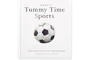 Baby's Tummy Time Sports: High-Contrast Fine Art for Visual Stimulation