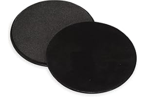 Stanz (TM) 2PCS 2 Pack Gliding Discs Core Sliders. Dual Sided Use on Carpet or Hardwood Floors. Abdominal Exercise Equipment