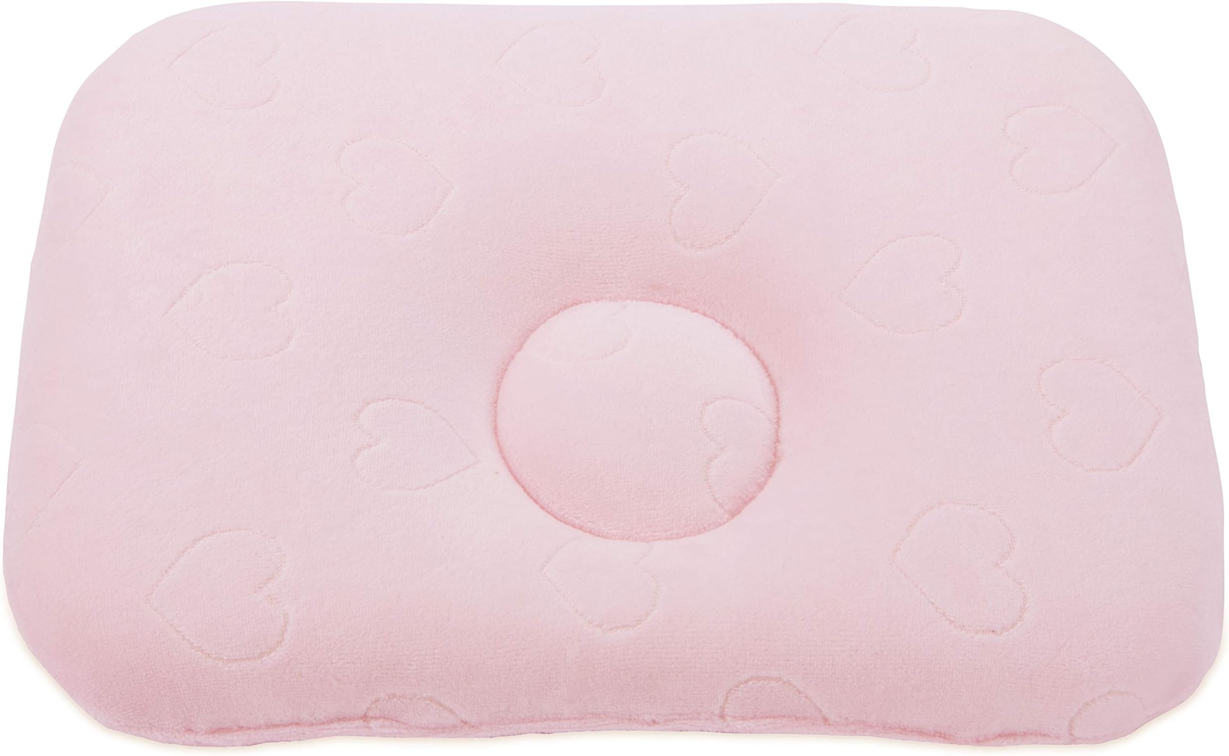 Cheer Collection Baby Memory Foam Sleeping Pillow | Ultra Soft Cotton Head Shaping Cushion for Newborns