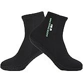 Skyone Dive Neoprene Socks Men Women, 3MM Wetsuit Scuba Socks, Sand Socks Diving Fin Socks Thermal Anti Slip Flexible