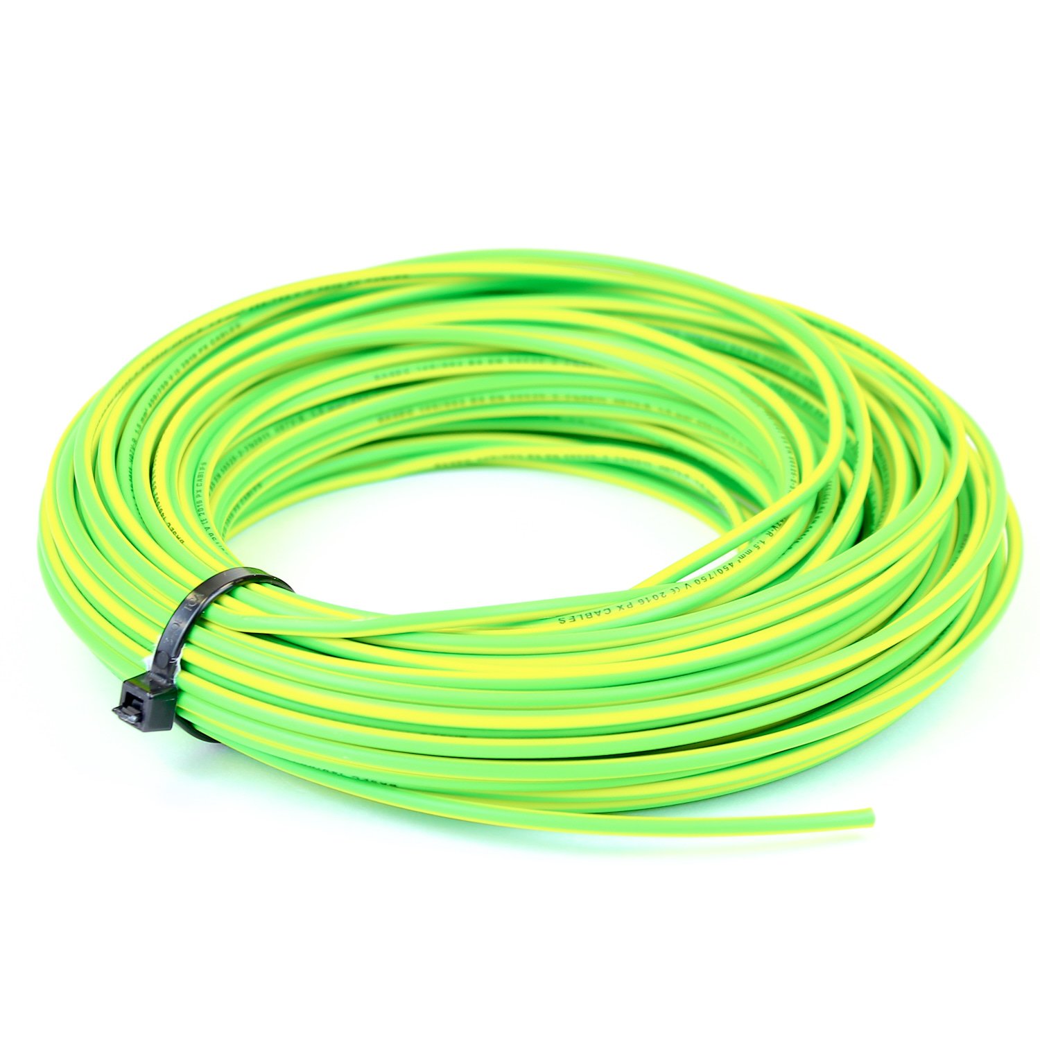 Ali's DIY 10 mm Single Core Conduit Cable 6491X Yellow/Green Supplementary Earth - 10 metre Cut Length