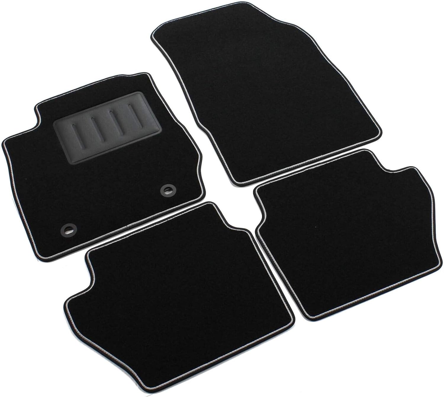 Das Teppich Auto, sprint01301, Fußmatten Teppiche Schwarz rutschfest, verstärkter Rand
