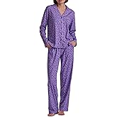 Karen Neuburger Women's Two-Piece Long Sleeve Notch Collar Girlfriend Pajama Set