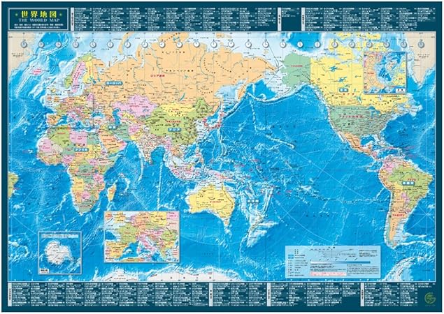 Amazon 東京カートグラフィック 世界地図 Mpwa 地図 文房具 オフィス用品