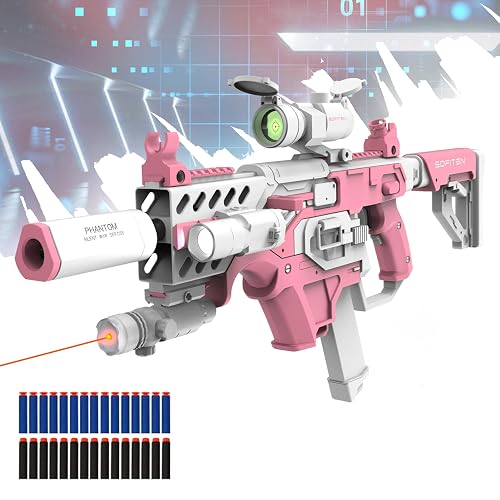 Toy Gun Automatic Sniper Rifle with Tactical Vest Kit, Scope. Toy Foam ...