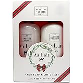 The Scottish Fine Soaps Company Au Lait Hand Wash and Lotion Set, 500ml/16.9 oz Each, Luxury Liquid Soap and Moisturizer Duo