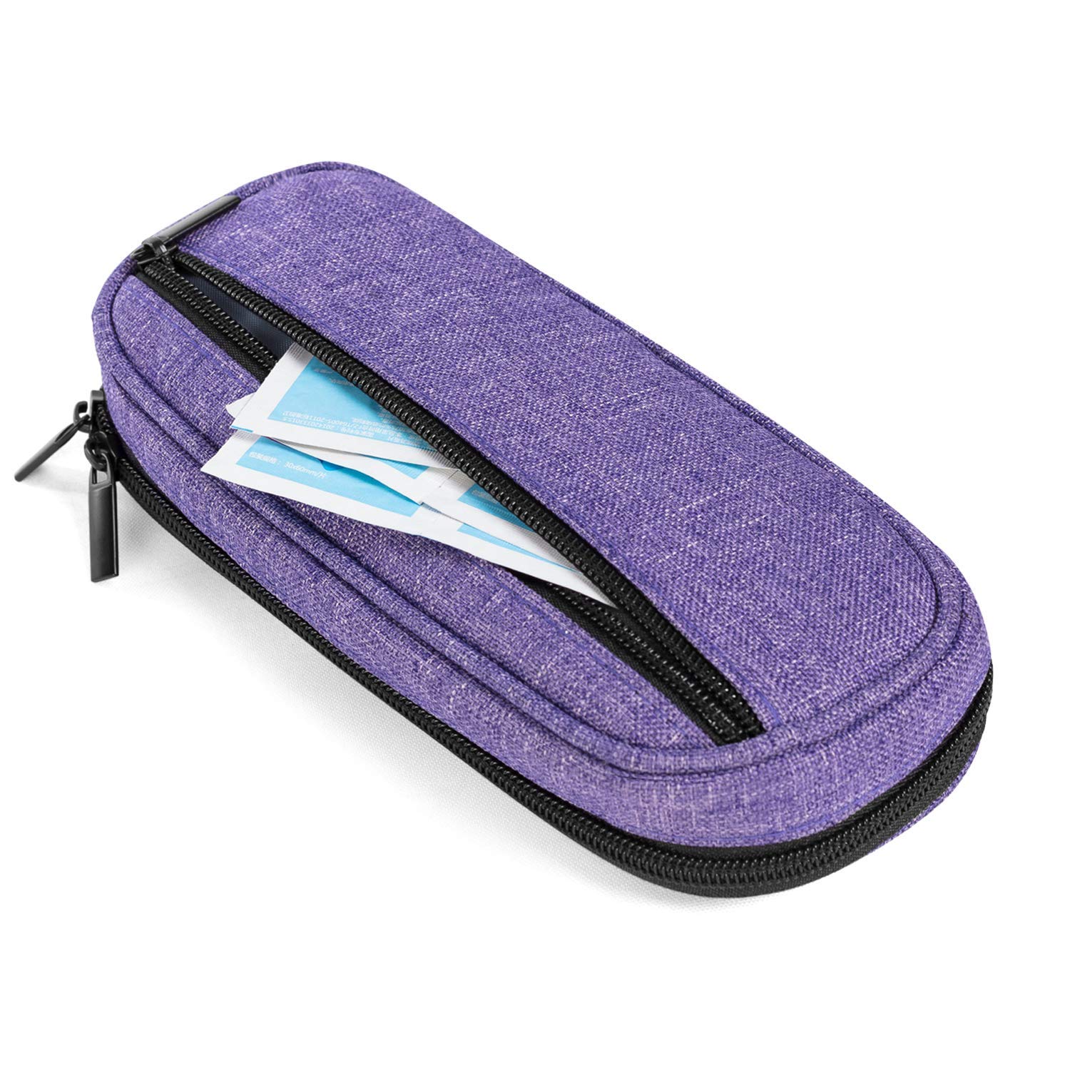 Luxja Insulin Travel Case, Insulin Bag for Insulin Pens and Other Diabetic Supplies (Bag Only), Purple