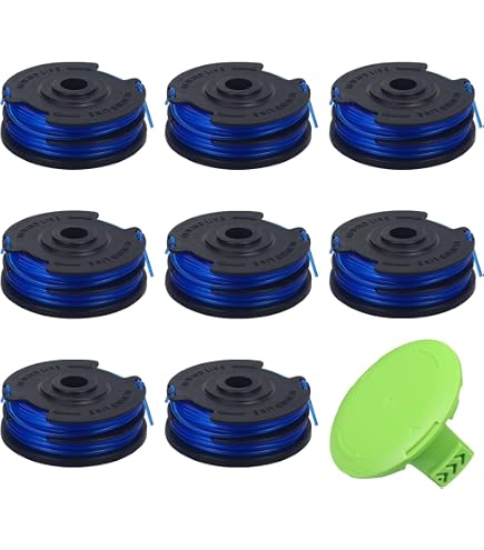 Ersatzspule Für Greenworks Rasentrimmer – 8,2 M, 0,2 Cm, Kompatibel Mit 21212 / 21272 (7er Pack)