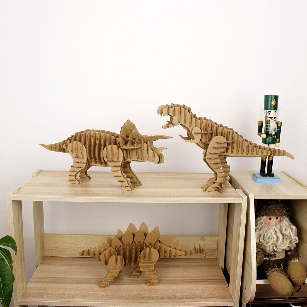 I\'m Charmer Full Body Tyrannosaurus Rex 3D Model Puzzle Made From 100% Recycled Cardboard