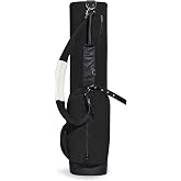 ZEETY Sunday Golf Bag, Lightweight Carry Golf Bag for Walking | Classic Minimalist Design, Holds Up to 10 Clubs, Multiple Storage Pockets, Ideal for Driving Range, Par 3 and Full Rounds