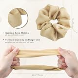 OWill 4Pcs Satin Hair Scrunchies Women Girls Premium Solid Color Ponytail view 2