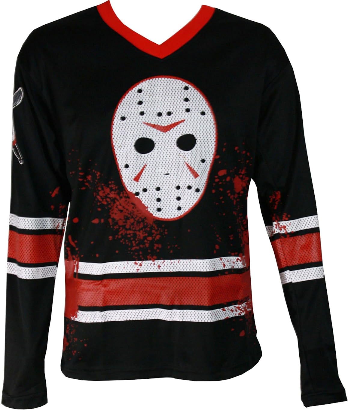 Changes Jason Voorhees Adult Hockey Jersey M Black Amazon.in