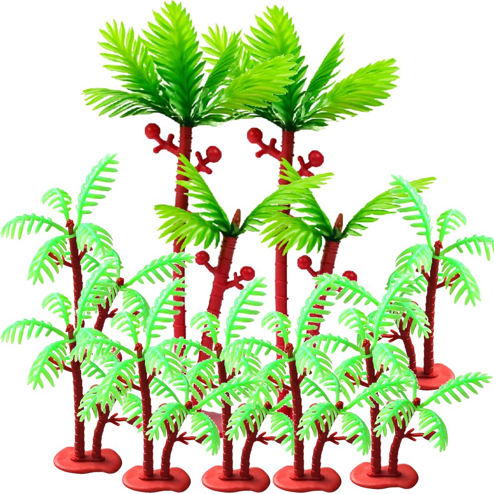 Photo 1 of 16pcs Palm Tree Decor,Palm Tree Cake Topper,Coconut Tree Cake Decoration,Palm Tree Party Decorations,Jungle Cake Decorations,Palm Trees Decorations,Hawaiian Cupcake Toppers,Beach Cake Decorations