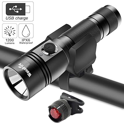 WasaFire Bike Lights Set Rechargeable Front and Egypt Ubuy
