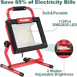 HYCHIKA 100W LED Work Light 12000LM IP65 6500K Foldable Stand 2m Cable view 4
