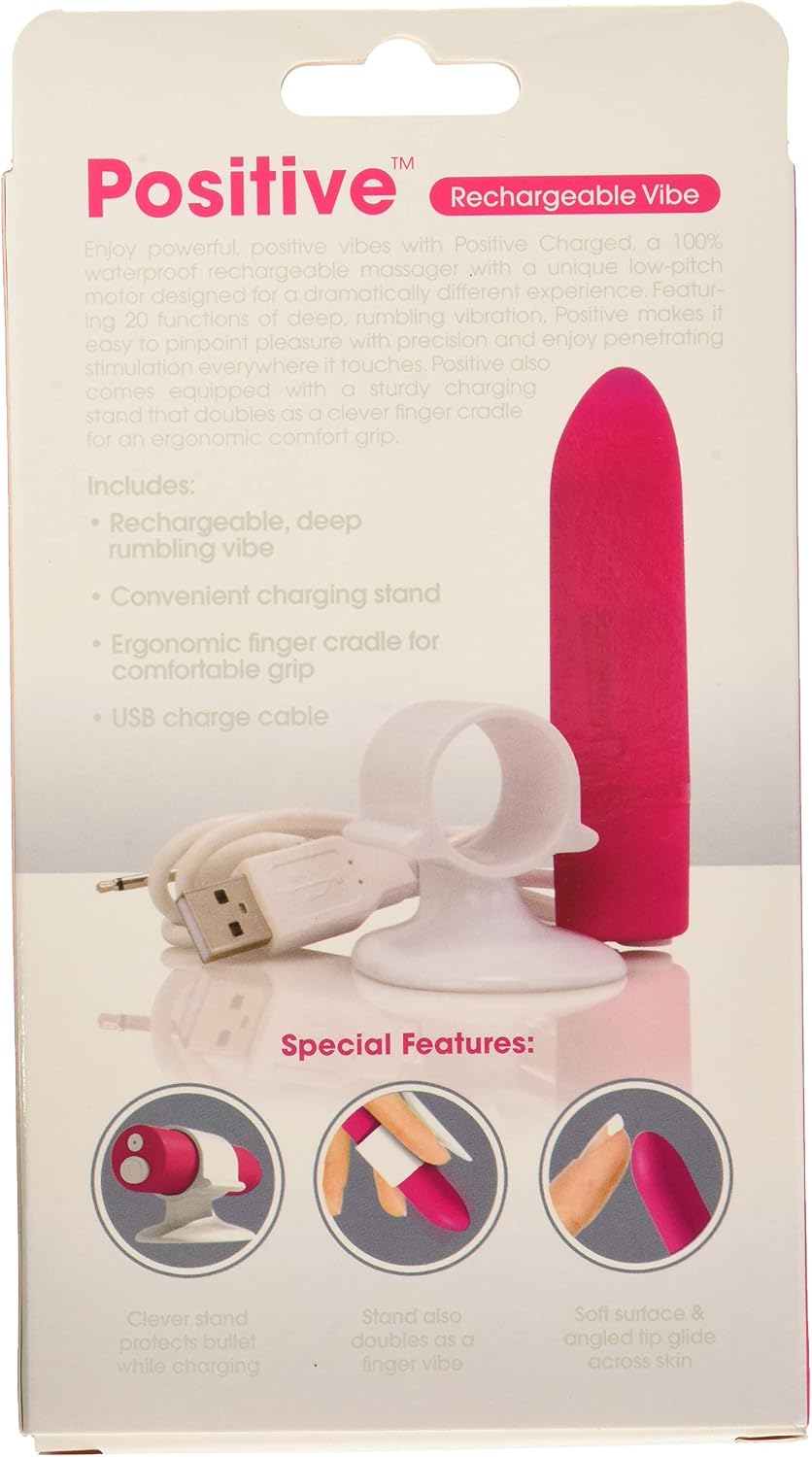 Screaming O Charged Positive Rechargeable Vibrator, Pink/Strawberry - Image 5