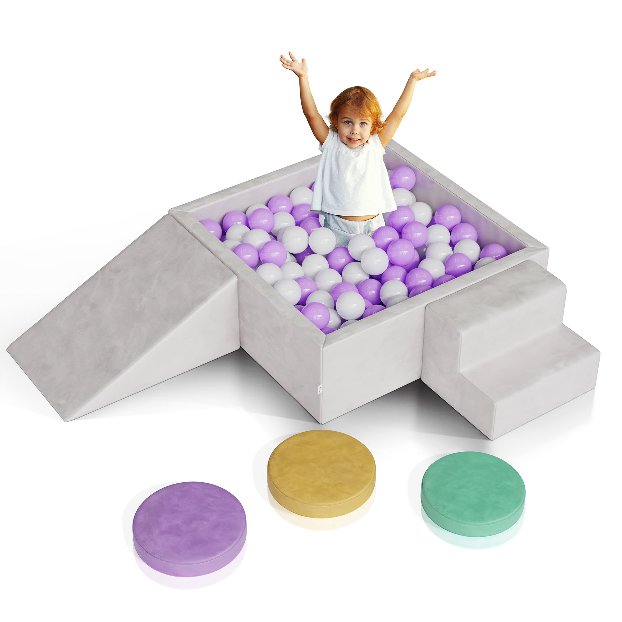 Kindy Korner 6-Piece Foam Baby Climbing Blocks – High-Density Soft Play ...