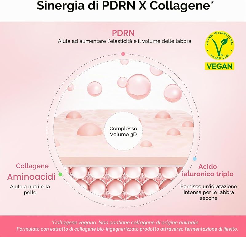 Al Collagene Pdrn Glazed Jelly, Balsamo Per Labbra, Maschera Per Dormire Durante La Notte, Trattamento Idratante Per Labbra Screpolate E Secche, 0,38 Fl Oz — foto 4 di 8