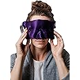 Victoria's Lavender Luxury Aromatherapy Lavender Eye Mask Pillow - Ideal for Hot or Cold Applications, Weighted Eye Compression, Meditation Silk Eye Mask, Made in The USA (Colors May Vary)