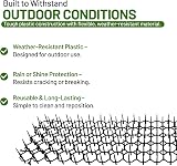 ZYBUX 6 x Flat Prickle Strip Dig Stopper Cat Repellent Mat 49x14x2.7 cm view 3