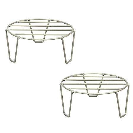 D&V ENGINEERING - Creative in innovation Metal Plant Stand, White, Ring dia-8.5