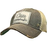 Chaos Coordinator Distressed Trucker Cap Black