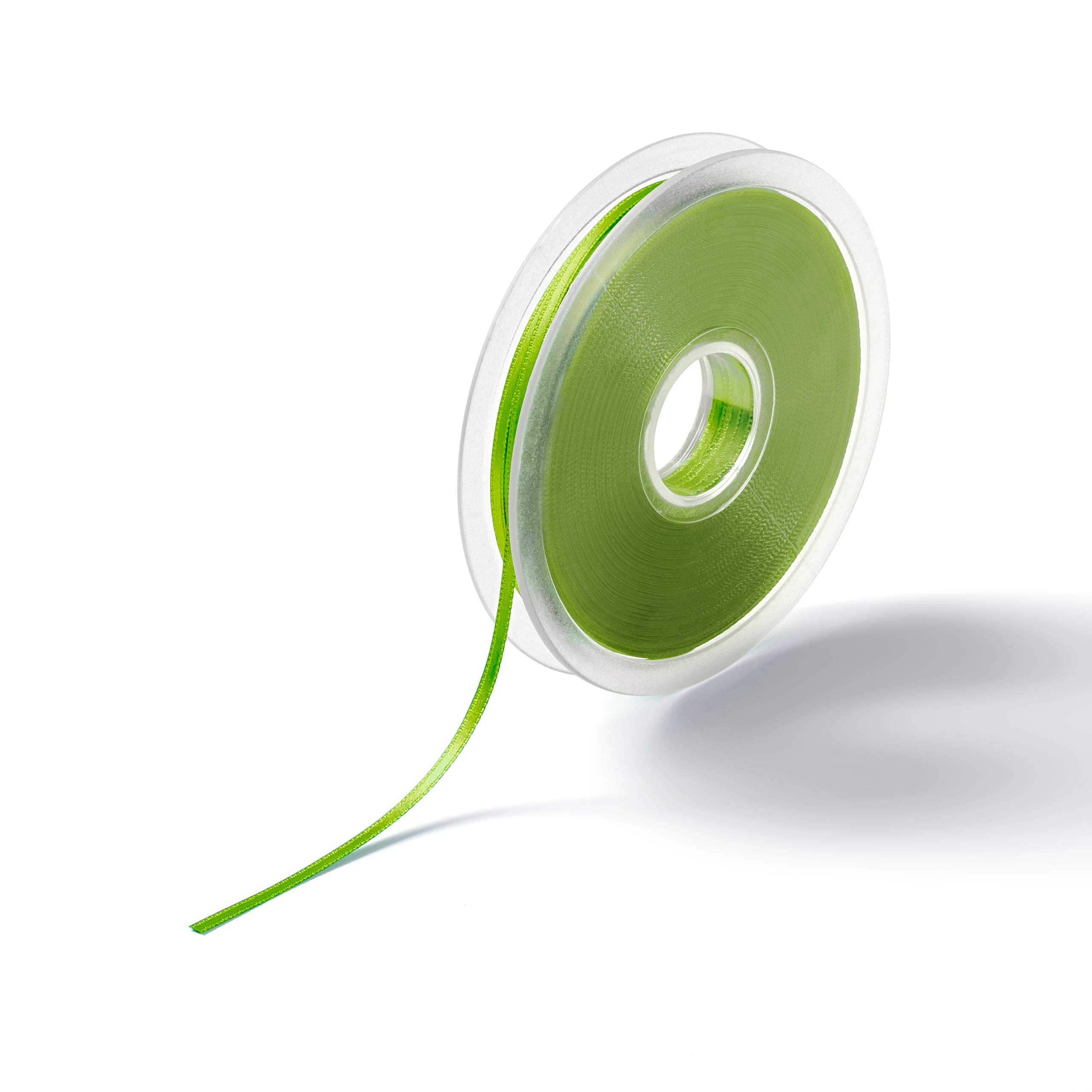 Prym Satin Ribbon 3 mm Neon Green, 100% Polyester