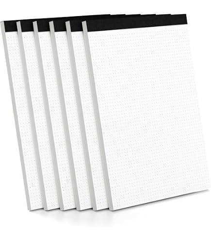 Graph Notebook 8 Pack Grid Paper Pads 4x6 Inch - For Math, Drawing ...