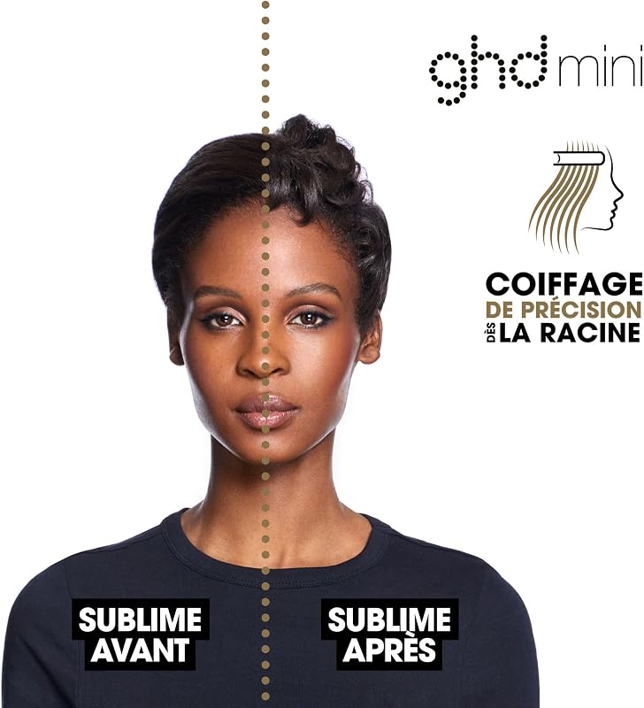 - Lisseur cheveux ghd Mini - Fer à lisser professionnel (Noir)