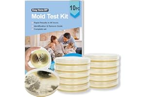 NEVFAL Mold Test Kit for Home -10 Simple Detection Tests, for Testing HVAC System, Home Surfaces and Indoor Air Quality Testing Kits, DIY Mold Detector at Home