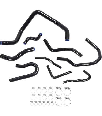 Kit tubo radiatore auto in silicone 9 pezzi (blu),KIMISS Tubo radiatore auto per D15 D16 SOHC EG/EK 1992-2000