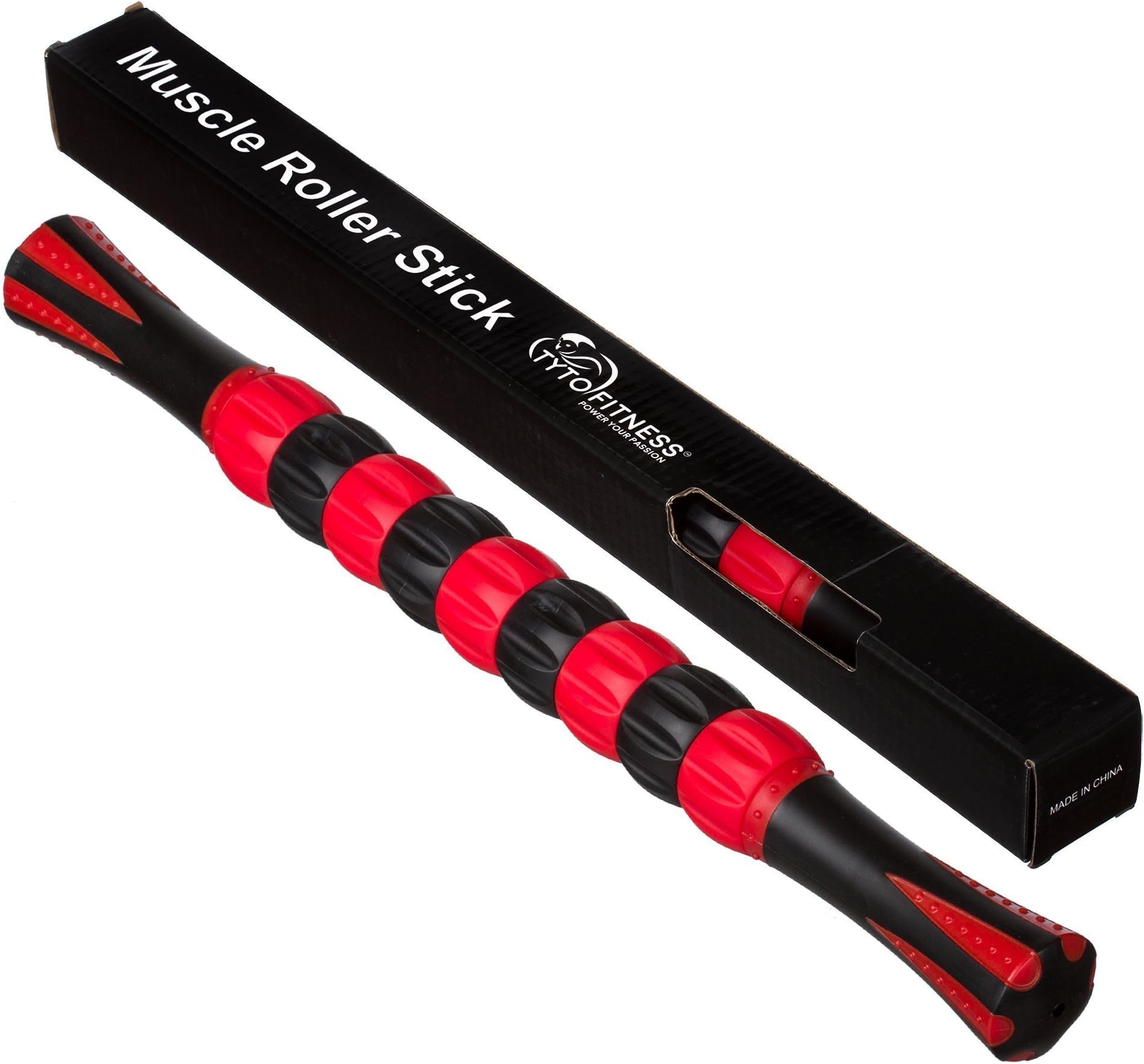 Muscle Roller Massage Stick for Muscle Pain Relief, Sore and Tight Leg Muscles By Tyto Fitness